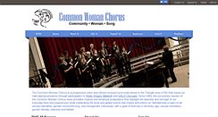 Desktop Screenshot of commonwomanchorus.net